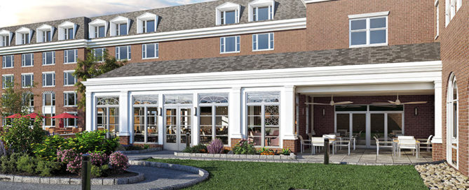 Continuing Care Retirement Community - Riddle Village courtyard