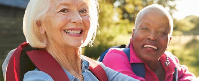 Senior ladies during a trip concept image for the five emotional stages of retirement