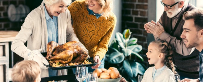 Family Having Holiday Dinner