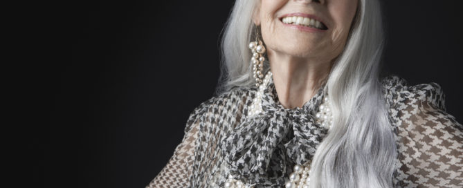 Silver Haired Older Woman